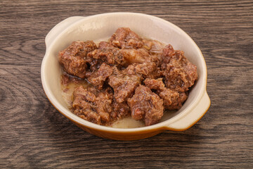 Gurmet venison stew with spices