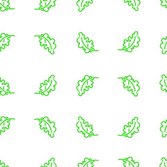 Green kale leaf seamless pattern
