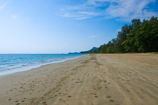 Beautiful beach and Andaman sea in Koh Jum island, Krabi province, Thailand.
