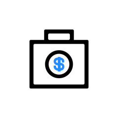 financial business icon vector