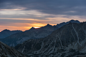 Autumn morning landscapes in the Polish High Tatras