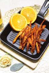 Delicious dried fish and snacks