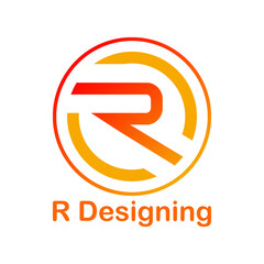 R letter logo, symbol, icon colorful 