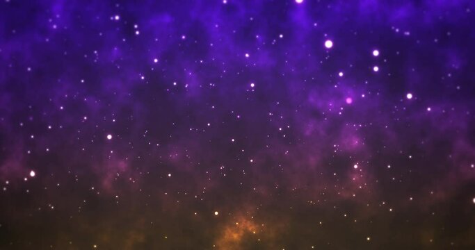 Abstract galaxy shapes particles animation background