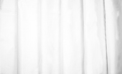 white fabric texture folded properly. tidy crumpled white curtain concept. textile texture mockup for creative design preview.