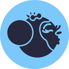 Monkey Emoji. Vector Illustration.