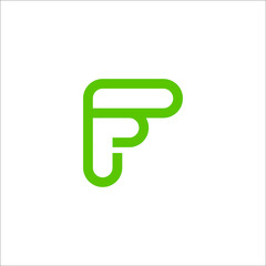 letter F logo design 