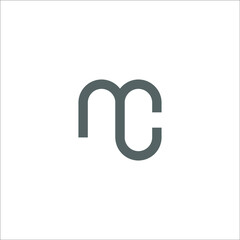 letter MC logo design 