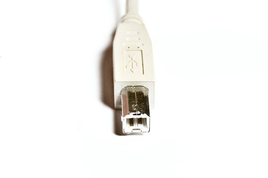 USB cable isolated on white
