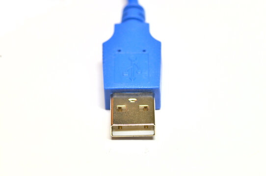 USB cable isolated on white