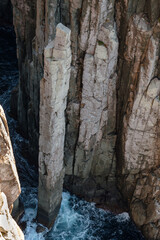 Totem pole candle stick Cliff of Cape hauy , Tasmania, Australia
