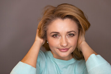 portrait of a young smiling woman