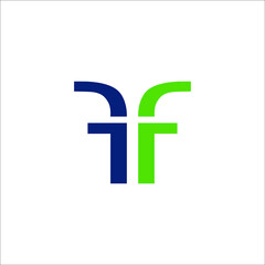 letter FF logo design vector sign