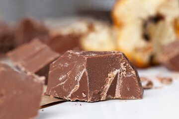 edible milk chocolate made from cocoa and sugar