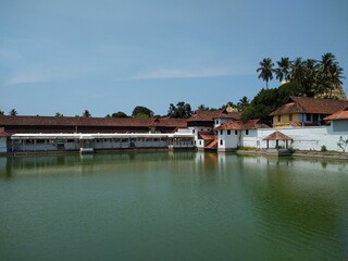 Fototapeta na wymiar Sree Padmanabha swamy temple pond, Thiruvananthapuram Kerala