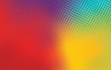 Halftone blurred mesh rainbow background