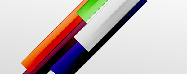 Multicolored lines background. Design template for business or technology presentations, internet posters or web brochure covers