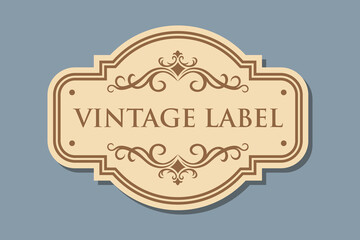 Vintage retro craft label