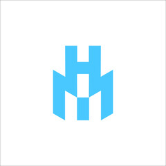 Fototapeta premium HM logo design 