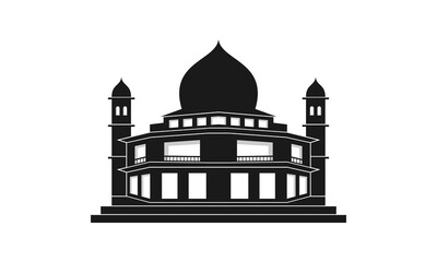 Luxury mosque building vector design