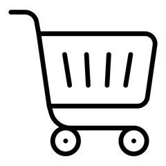 A linear design, icon of cart