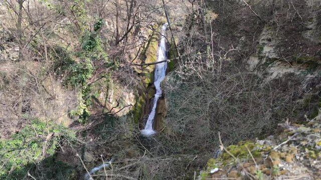 Bachkovo waterfalls cascade in Rhodopes Mountain, Plovdiv region, Bulgaria