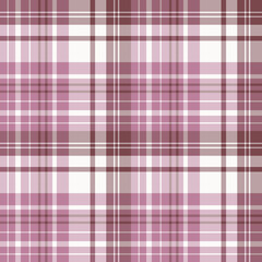 Seamless pattern in cold pink and white colors for plaid, fabric, textile, clothes, tablecloth and other things. Vector image.