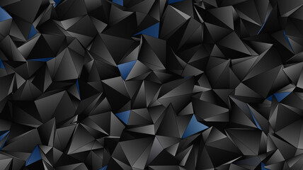 Fototapeta premium 3d Triangles, abstract background. Design wallpaper.