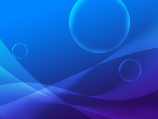 Abstract background of Light white lines and circles on the gradient, blue and purple, for text and design..