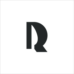 R letter knife logo design