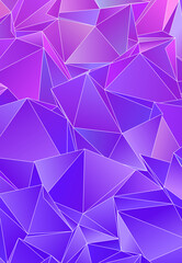 3d Triangles, abstract  background. Design wallpaper.