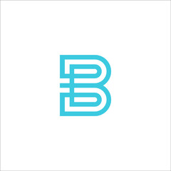 B logo design vector sign