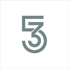 53 logo design vector sign