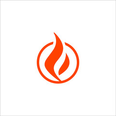 fire logo design vector