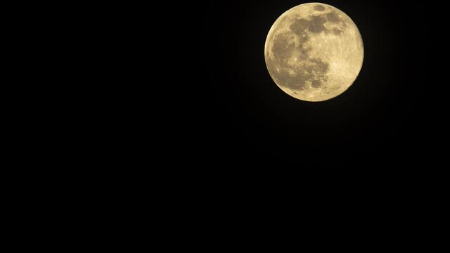 Full Moon 4k timelapse 800mm lens