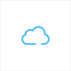 cloud logo design vector