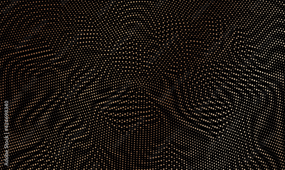 Poster abstract colorful halftone dots horizontal vector illustration.