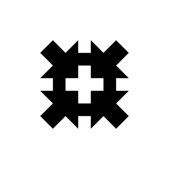 Obraz premium Vector Logo Plus Sign Arrows