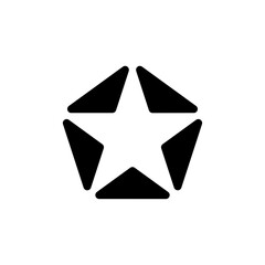Vector Logo Star Sign Pentagon
