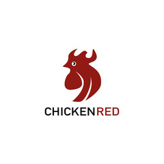 Chicken Red Logo animal