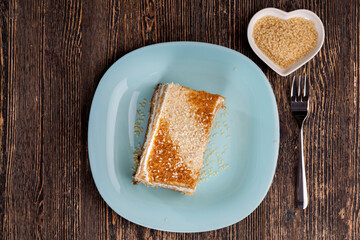 delicious dessert made from a large number of ingredients