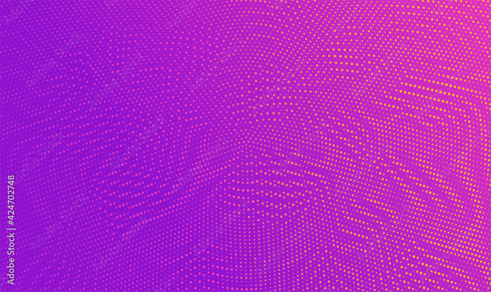 Poster abstract colorful halftone dots horizontal vector illustration.