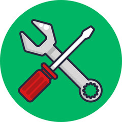 Server Icon. Database Icon. Vector Illustration