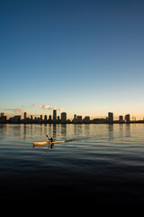Fototapeta na wymiar Perth city skyline sunrise 