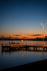 Fototapeta premium Perth city skyline sunrise 