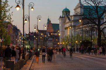 Warszawa, KRAKOWSKIE PRZEDMIEŚCIE,  fot. Jarek Zuzga, kwiecien 2018