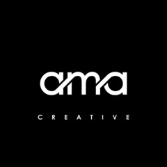 AMA Letter Initial Logo Design Template Vector Illustration - obrazy, fototapety, plakaty