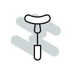Illustration Vector graphic of fork bbq icon