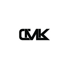 cmk letter original monogram logo design