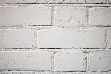 White painted brick wall, backgrounds